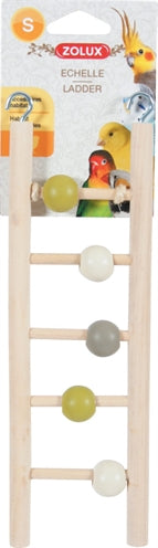 Zolux Ladder Hout 5 Treden Met Kralen vogelspeelgoed 1x7X23,5 cm