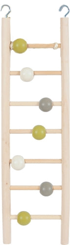 Zolux Ladder Hout 7 Treden Met Kralen vogelspeelgoed 1x8,5x35 cm