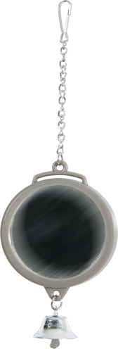 Zolux Spiegel Rond Met Bel Assorti vogelspeelgoed 5,5x1X16,5 cm