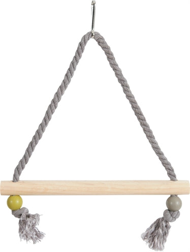 Zolux Schommel Hout Met Touw Assorti vogelspeelgoed 22x1,5x27 cm