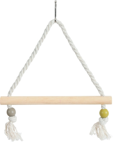Zolux Schommel Hout Met Touw Assorti vogelspeelgoed 22x1,5x27 cm