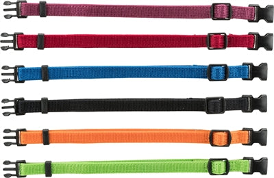 Trixie Puppy Halsband Set Zwart/Rood/Blauw/Appel/Papaya/Orchidee hondenhalsband hondenriem nylon