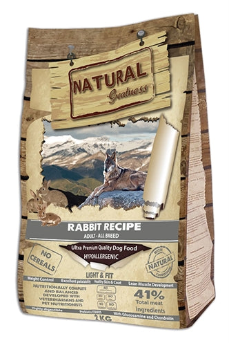 Natural Greatness Rabbit Light & Fit hondenvoer droogvoer