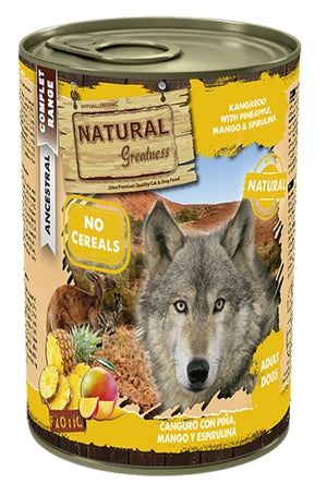 Natural Greatness Kangaroo / Pineapple hondenvoer natvoer 400 gr
