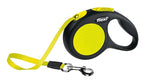 Flexi Rollijn New Classic Neon Tape Zwart / Geel hondenhalsband hondenriem