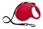 Flexi Rollijn Classic Tape Rood hondenhalsband hondenriem