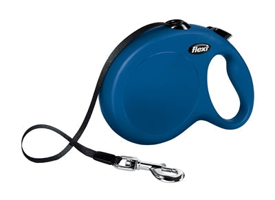 Flexi Rollijn Classic Tape Blauw hondenhalsband hondenriem