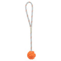Trixie Bal Aan Touw Natuurrubber Drijvend Oranje hondenspeelgoed 4,5 cm / 35 cm