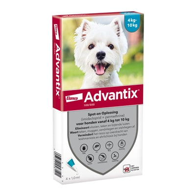 ELANCO ADVANTIX SPOT ON 100/500 4-10 KG - 4 PIP