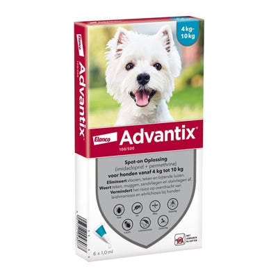 ELANCO ADVANTIX SPOT ON 100/500 4-10 KG - 6 PIP