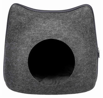 Trixie Relax Iglo Kat Vilt Grijs kattenmand 38x37x35 cm