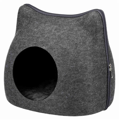 Trixie Relax Iglo Kat Vilt Grijs kattenmand 38x37x35 cm