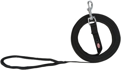 Trixie Hondenriem Sleeplijn Singelband Zwart hondenhalsband nylon
