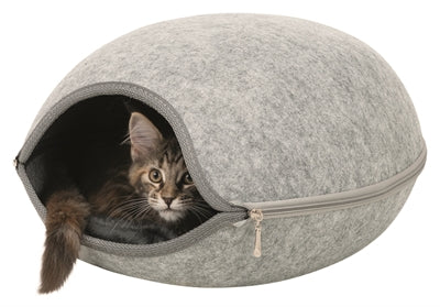 Trixie Relax Iglo Luna Lichtgrijs kattenmand 44x38x26 cm