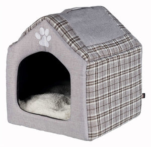 Trixie Relax Iglo Hondenhuis Silas Grijs / Creme hondenmand 40x45x40 cm