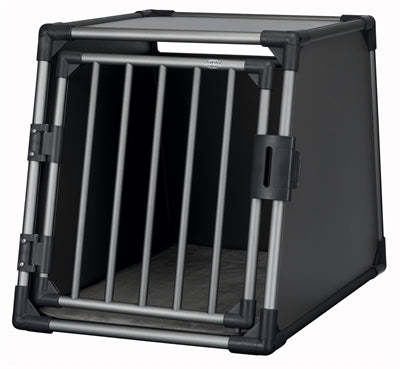 TRIXIE VERVOERSBOX ALUMINIUM GRAFIET M–L: 86X61X65 CM