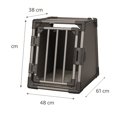 Trixie Vervoersbox Aluminium Grafiet hondenbench transportbox