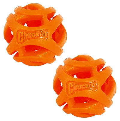 CHUCKIT BREATHE RIGHT FETCH BAL SMALL ORANJE 5 CM 2 ST
