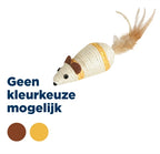 Zolux Sisal Muis Assorti kattenspeelgoed 20x5X4,5 cm