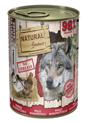 Natural Greatness Monoprotein Chicken Recipe hondenvoer natvoer