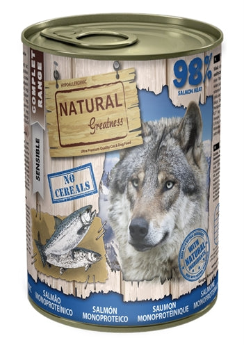 Natural Greatness Monoprotein Salmon Recipe hondenvoer natvoer
