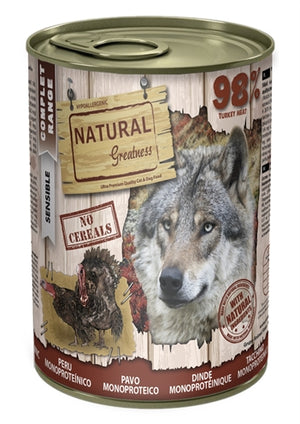 Natural Greatness Monoprotein Turkey Recipe hondenvoer natvoer
