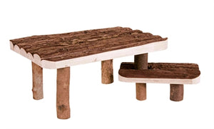 Trixie Natural Living Afdak / Ligplaats Met Opstapje knaagdierspeelgoed 37x28x17 cm