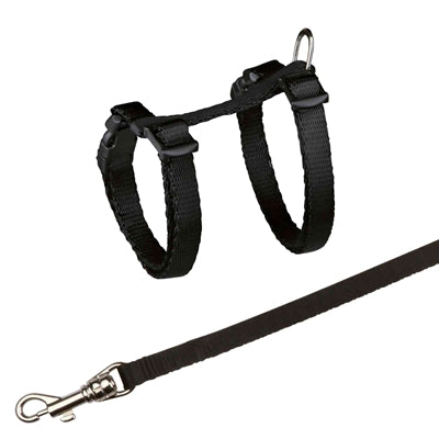 Trixie Kittentuig Met Riem Assorti halsbanden lijnen nylon 19-31 cm / 1,20 Mtr x 8 mm