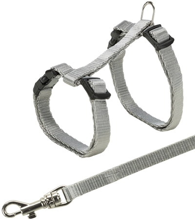 Trixie Kittentuig Met Riem Assorti halsbanden lijnen nylon 19-31 cm / 1,20 Mtr x 8 mm