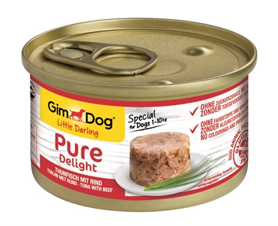 Gimdog Little Darling Pure Delight Tonijn / Rund hondenvoer natvoer 12x85 gr