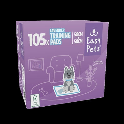 EASYPETS PUPPY TRAINING PADS LAVENDER 58X58 CM 105 ST