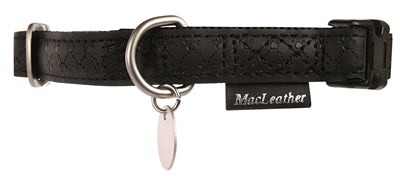 MACLEATHER HALSBAND ZWART 45-70X2,5 CM
