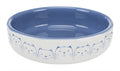 TRIXIE VOERBAK / DRINKBAK KAT PLATTE NEUS LICHTBLAUW / WIT 300 ML 15 CM