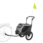Trixie Hondenfietskar Opvouwbaar Grijs outdoor