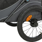Trixie Hondenfietskar Opvouwbaar Grijs outdoor