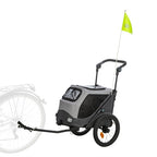 Trixie Hondenfietskar Opvouwbaar Grijs outdoor
