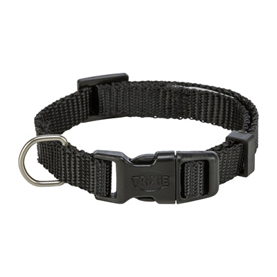 TRIXIE HALSBAND HOND PREMIUM ZWART 35-55X2 CM