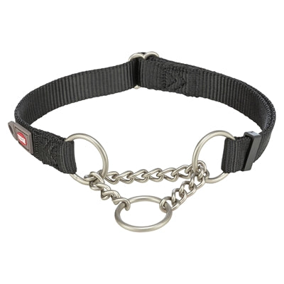 TRIXIE HALSBAND HOND PREMIUM HALFSLIP HALSBAND ZWART 45-70X2,5 CM