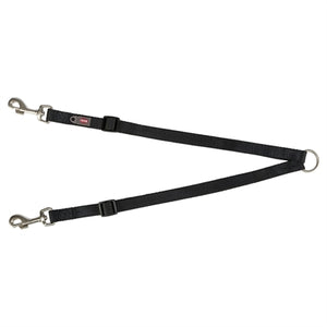 Trixie Hondenriem Premium Koppellijn Zwart hondenhalsband nylon 40-70x1,5 cm