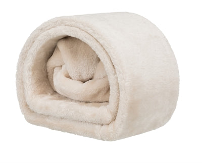 Trixie Speeltunnel Konijn / Cavia Pluche Beige knaagdierspeelgoed 80x27x21 cm