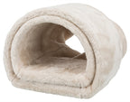 Trixie Speeltunnel Konijn / Cavia Pluche Beige knaagdierspeelgoed 80x27x21 cm