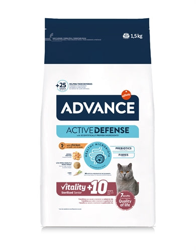 ADVANCE CAT STERILIZED SENSITIVE SENIOR 10+ 1,5 KG