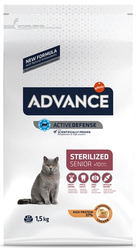 Advance Cat Sterilized Sensitive Senior 10+ kattenvoer droogvoer