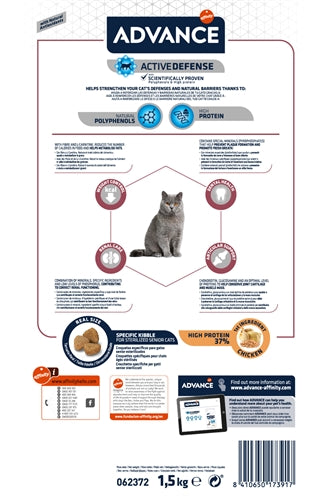 Advance Cat Sterilized Sensitive Senior 10+ kattenvoer droogvoer