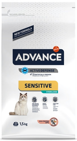 Advance Cat Sterilized Sensitive Salmon kattenvoer droogvoer