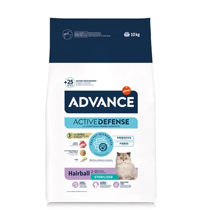 ADVANCE CAT STERILIZED HAIRBALL 10 KG