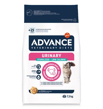 Advance Veterinary Diet Cat Urinary Sterilized Minder Calorieën kattenvoer droogvoer