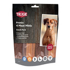 Trixie Premio Vlees Bars Kip / Eend / Lam / Zalm hondensnacks kauwsnack 4x100 gr