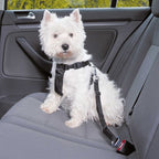 Trixie Hondentuig Auto Inclusief Gordel Zwart hondenhalsband hondenriem nylon