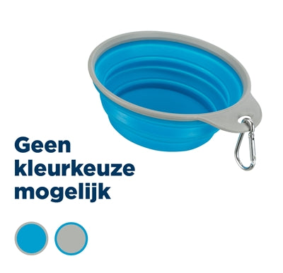 Trixie Voerbak / Drinkbak Reis Stevige Rand Siliconen Assorti hond